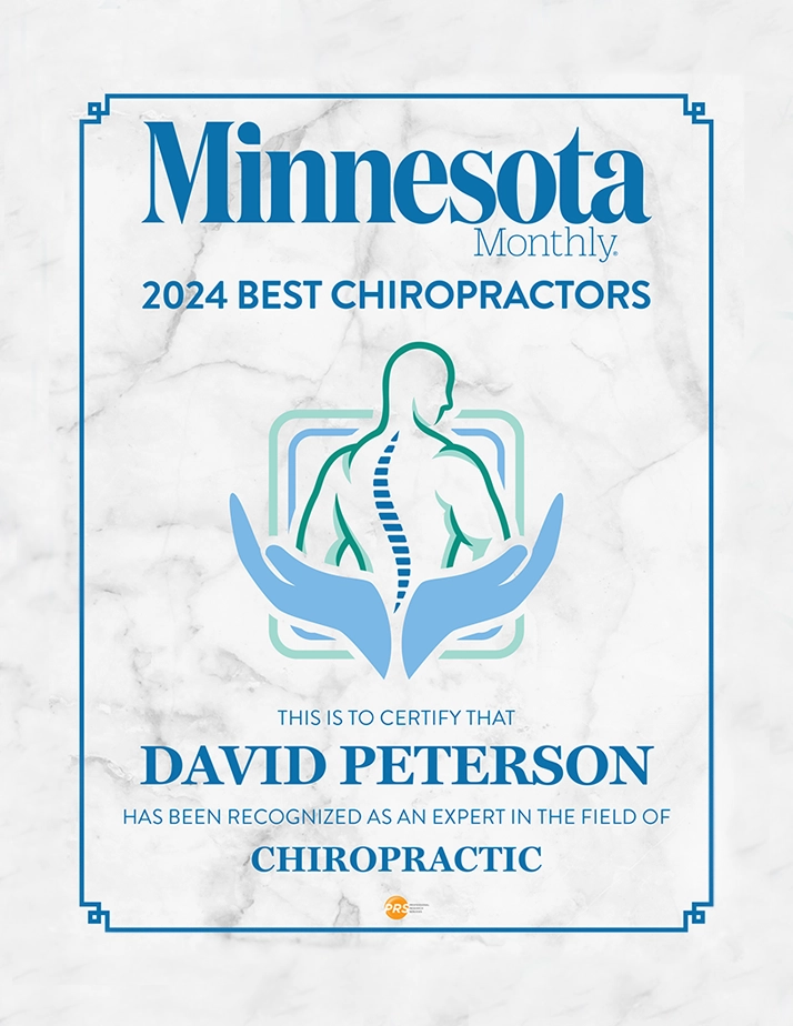 Chiropractic Woodbury MN Best Chiropractor Award 2024 David Peterson 1